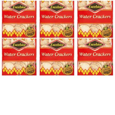 Excelsior Water Crackers, Pack of 6, 6x300g