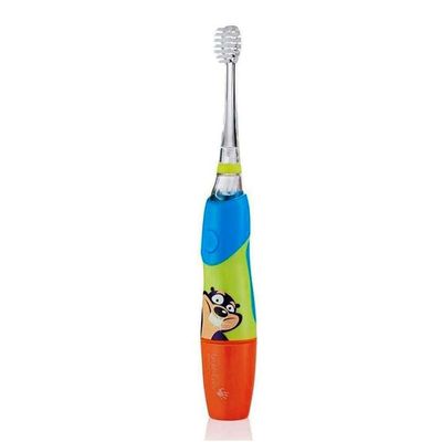 Brush-Baby KidzSonic Toothbrush for Kids Children Toddlers 3+ Years | Soft Bristles & Replaceable Brush Head| Two Minute Smart Timer | Easy Brushing with Light Handle | AAA Battery Powered | Blue