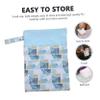 Didiseaon Storage Bag for Menstrual Pad Portable Multi-Function Bag Double Pockets for Travel and Period Kit Storage view 2
