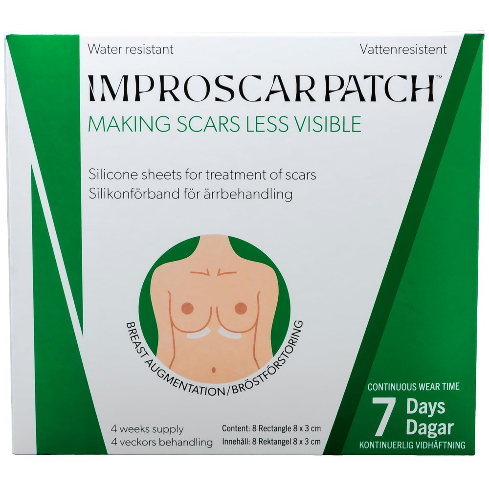 Improscar Patch - Silicone Sheet for Scar Treatment - Breast Augmentation Package - 1 Month Treatment
