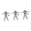 Didiseaon 3sets Outdoor Breathable Mesh Hooded Suit for Men Gloves for Camping and Hiking Activities Grey view 1