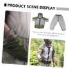 Didiseaon 3sets Outdoor Breathable Mesh Hooded Suit for Men Gloves for Camping and Hiking Activities Grey view 3