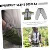 Didiseaon Clothing Set 3-in-1 Suit Mesh Gloves Sun Protection for Camping Hiking and Outdoor Activities Grey view 4