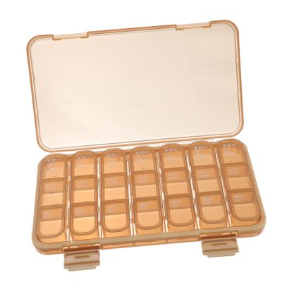 Portable Medicine Travel Case Weekly 7 Day White Food Grade Plastic