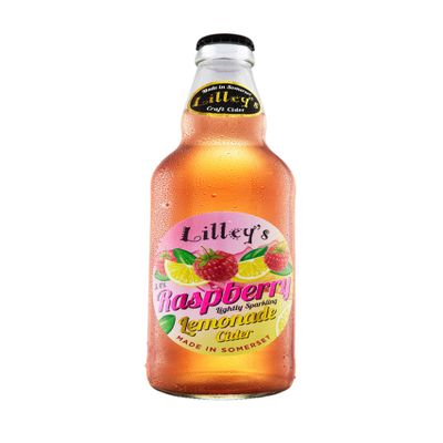 Lilley's Cider - Raspberry Lemonade 3.4% - Zesty Fruity Cider with Lemon & Raspberry - Lightly Sparkling, Vegan, Gluten-Free - 6 x 500ml Bottles
