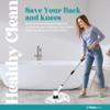 Electric Bathroom Scrubbing Brush - Electric Scrubber for Cleaning with 8 Replaceable Heads - IPX7 Full-Body Waterproof Tub Scrubber with Long Handle - Electric Brush Cleaner for Bathroom view 2