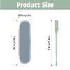 3Pcs Nasal Hair Cutter,Portable Manual 360 Rotating Nose Hair Trimmer with Ear Picker for Women Men (Green) view 3