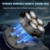 Electric Razor for Men, Titanium Electric Shaver Men's Rechargeable Head and Face Shaver, Cordless Shaver, Wet/Dry Shaving view 3