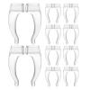 10 Pairss Pectacle Nose Pads for Glasses Push on Nose Pads Silicone Nose Pads Silicone Spectacle Push On Nose Pads, Anti-Slip, Adhesive Nose Pads for Eyeglasses, Sunglasses, and Spectacles,Cushions view 1