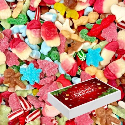 Christmas Sweet Mix Pick n Mix Assortments Retro Sweets Candy XMas Sweets With Gift Box (1kg)