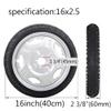 16x2.5 Wheelchair Replacement Rear Wheels, 16 Inch Electric Wheelchair Rear Wheels, Non-Inflatable Solid Tire, Disabled Vehicles Replacement Wheel (2 Pack) view 4