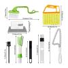 Crevice Brush for Home, Car Crevice Cleaning Brush, Window Track Crevice Tool, Multipurpose Window Track Cleaner, Cleaning Brush for Window Tracks Suitable Use for Crevice Cleaning Tools Set view 2