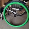 WTLONBF Wheelchair Push Rim Covers 1Pair 22/24Inch Wheelchair Push Rim Covers,Silicone Wheelchair Push Rim Covers,Non-Slip Wear-Resistant Hand Push Cover (Color : Green, Size : 24inch) view 1