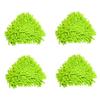 Kalastussaari Triangular Mop Heads,4Pcs Mini Brush Head Replacement,Rotatable Mini Mop Bathroom Mop Replacement,Green Wall Mop Shower Mop for Home Wall Ceiling Floor Cleaning view 1