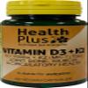 Health Plus Vitamin D3 1500iu (38g) + K2 (MK-7) 75g : Vitamin D & K2 Supplement : 60 Vegan Capsules, in a Planet-Friendly 99% Recycled Pot view 1
