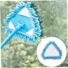Triangular Mop Heads,4Pcs Mini Brush Head Replacement,Rotatable Mini Mop Bathroom Mop Replacement,Blue Wall Mop Shower Mop for Home Wall Ceiling Floor Cleaning view 4