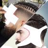 Beard Shaper Kit, 5 Piece Beard Shaping & Styling Tool, Beard Shaping Tool for Men, Beard Lineup Guide Template, Beard Styling Tool for Hairline Neckline (White) view 4