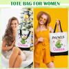 Buryeah 9 Pcs Funny Pickle Gifts for Pickle Lovers Christmas Pickle Themed Gifts for Women Pickle Printed 60 x 50'' Blanket Mug Makeup Bag Tote Bag Pillowcase Socks Keychain Candle Card for Employee view 3