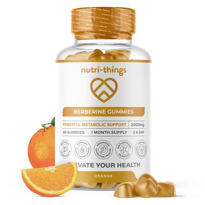 Berberine Gummies with Ceylon Cinnamon & Turmeric  High Strength Berberine HCL Supplement for Metabolic Support, Blood Sugar Balance  Vegan & Gluten-Free  60 Gummies