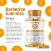 Berberine Gummies with Ceylon Cinnamon & Turmeric  High Strength Berberine HCL Supplement for Metabolic Support, Blood Sugar Balance  Vegan & Gluten-Free  60 Gummies view 3