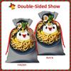 Egg Cup Noodle Ramen 1pcs Drawstring Pouch 8.3x11.8in,Durable And Stylish,Ideal For Halloween Personalized Presents view 3