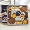 Snowman Assorted Biscuit Selection 350g Tin Box Milk Chocolate Fudge Jam 'n' Cream Viennese Chocolate & Cream Triple Chocolate Cookies view 4