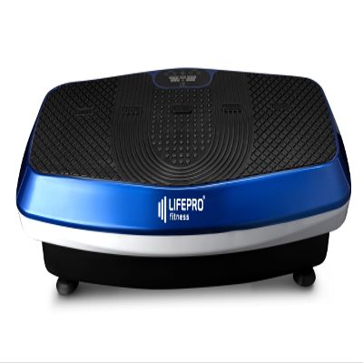 LifePro Hovert 3D Vibration Plate, Full Body Exercise Machine with Dual Motors, Lymphatic Drainage & Fitness Workout Platform with Remote, Bands & 99 Speed Levels (Blue)