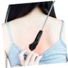 NULYLU Portable Massage Tool for Comfortable Experience Back Scratcher Cat Shaped with Bead Extension Rod Made of Silicone and Stainless Steel and Relieve Itching Suitable for Parents view 4