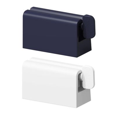 minkissy Wall-mounted Toothpaste Holder Squeezer Non-drill Easy Install Space-saving for Boys and Girls Adults Kit