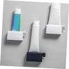 minkissy Wall-mounted Toothpaste Holder Squeezer Non-drill Easy Install Space-saving for Boys and Girls Adults Kit view 3