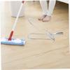 minkissy Metal Flat Mop Frame Folding Mop Holder for Hardwood Tile Concrete Floors view 2