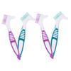 Healeved 16pcs Brush Turtle Shell Cleaning Brush Aquatic Turtle Scrubber Double Sided Tool for Fish Tank Cleaning for False Teeth view 3