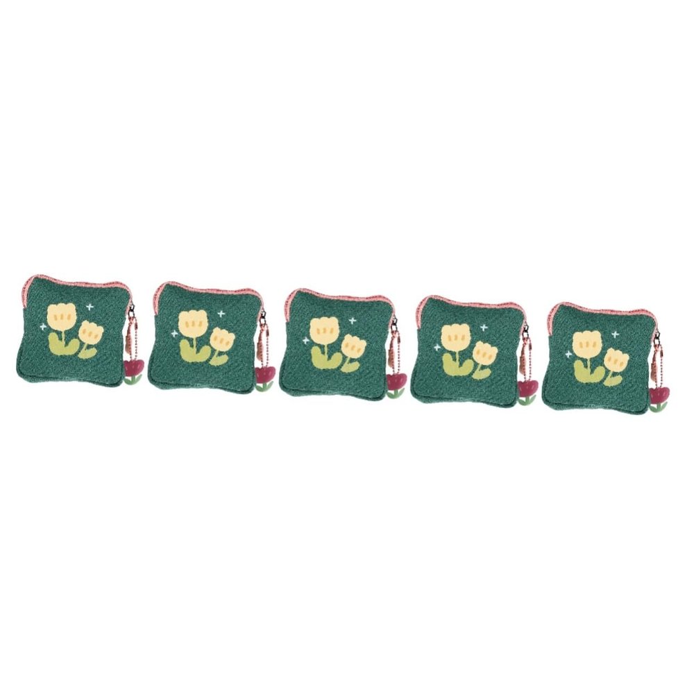 Beaupretty 5pcs Portable Change Bag for Menstrual Pads Small Storage Pouch for Sanitary Napkins Period Bag for School Travel