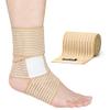 ONTYZZ Elbow Bandage Support 1 Piece High Elastic Wrist Bandage Hand Support for Sport Gym Running Squat Workout Ankle Bandage Brace Beige/90cm view 1