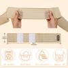 ONTYZZ Elbow Bandage Support 1 Piece High Elastic Wrist Bandage Hand Support for Sport Gym Running Squat Workout Ankle Bandage Brace Beige/90cm view 2