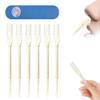 SICOSPI 2 in 1 Nasal Hair Cutter, Double Sided Nose Hair Knife, Rotating Nasal Hair Razor Cutter with Ear Picker for Women and Men, 360 Degree Rotating Manual Nose Hair Trimmer (White-6pcs) view 1