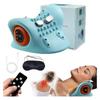 2024 Best Hugterra Neck Massager,Hugterra Neck Massager Relaxer,Hugterra Massager 26-Degree Angle Neck Relaxer Stretcher,Ease Back & Neck Pain,3 Heating Levels,Shiatsu Massage Cervical Pillow view 1