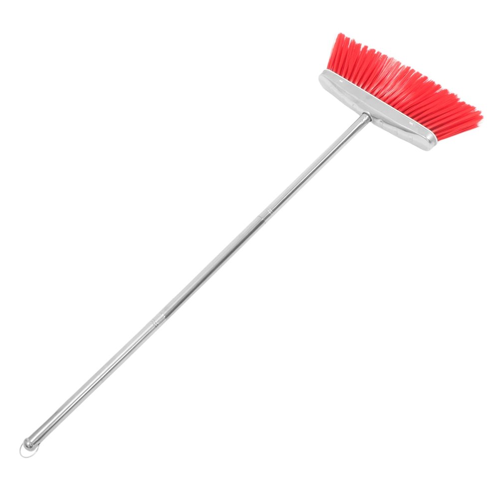 Healeved Long Handle Sweeping Broom for Floor Cleaning Wide Angle Outdoor Broom Stainless Steel and Pp Material