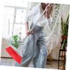 Healeved Long Handle Sweeping Broom for Floor Cleaning Wide Angle Outdoor Broom Stainless Steel and Pp Material view 2