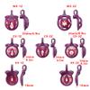 Purple Men's Ultra Compact Mini Multifunctional Convex Resin Cage, Lightweight, with 5 Retaining Rings (Flat Rings, CX-2Z) view 4