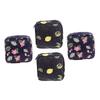 Beaupretty 4pcs Sanitary Napkin Storage Bags Travel Menstrual Pad Pouches Compact Change Bags Elegant Storage Pouches for Women view 1