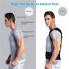 WYRMB Back support Posture Corrector Back Posture Brace Clavicle Support Stop Slouching And Hunching Adjustable Back Trainer back Posture corrector.Black-3XL view 3