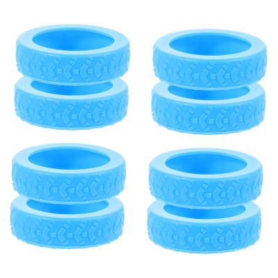 SAFIGLE 8pcs Silicone Protective Cover for Luggage Wheels Suitcase Caster Covers Travel Luggage Wheel Protectors and Quiet