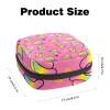 Sanitary Napkin Storage Bag, Menstrual Cup Pouch Tampon Bag, Period Pads Holder Organizer for Women Girls, Funny Rainbow Poop view 3