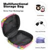 Sanitary Napkin Storage Bag, Menstrual Cup Pouch Tampon Bag, Period Pads Holder Organizer for Women Girls, Funny Rainbow Poop view 4