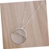 FRCOLOR 5X Magnifier Pendant Necklace Magnifying Glass Necklace 4Pcs for Daily Reading Inspection Compact Visual Aid for Books Coins Stamps Jewelry view 3