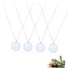FRCOLOR 5X Magnifier Pendant Necklace Magnifying Glass Necklace 4Pcs for Daily Reading Inspection Compact Visual Aid for Books Coins Stamps Jewelry view 4