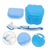 Beaupretty Denture Case Set with Toothbrush Portable Partial Denture Holder Storage Box Mouth Guard Case False Teeth Container for Travel and Daily Use view 2