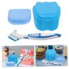 Beaupretty Denture Case Set with Toothbrush Portable Partial Denture Holder Storage Box Mouth Guard Case False Teeth Container for Travel and Daily Use view 4