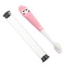 Beaupretty Kids Toothbrush with Soft Bristles, Manual Panda Toothbrush for Children Ages 2-12, Comfortable Oral Cleaning Brush with Storage Bucket, Pink Child Dental Care Tool for Daily Use view 1
